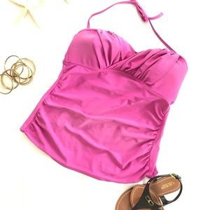 Bright pink Xhilaration-Merona tankini top